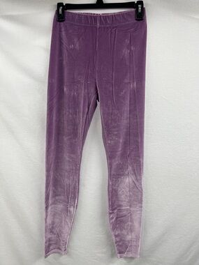 Fabletics Girls' Velvet Leggings in Lilac Purple